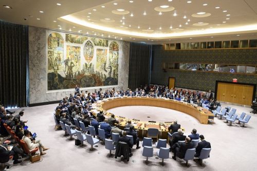 联合国安理会就美英法军事打击叙利亚问题召开