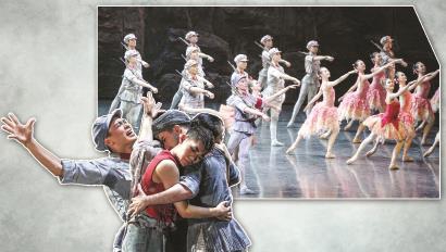 上海芭蕾舞团携原创芭蕾舞剧《闪闪的红星》从红军战士潘冬子的视角徐徐展开，儿时记忆与成年后的战斗相交织，让他更坚定信仰，愿意为守护千千万万家庭而奋战。 制图：冯晓瑜