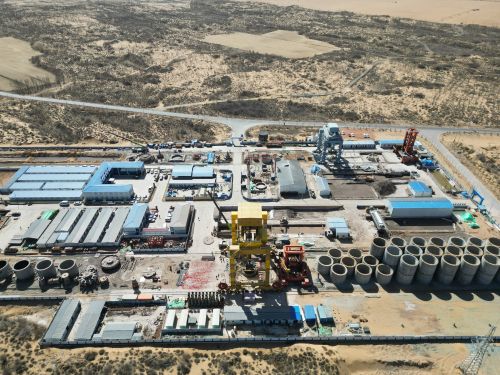 陕西延长石油可可盖煤矿中央风井场地 贾赟 摄